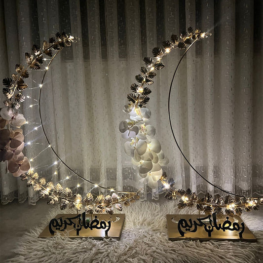 Decorative Floral Crescent